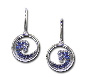 WV2SI SS/Sapphire Earrings