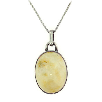 CPS92 SS Beach Stone Necklace