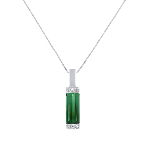 Beacon of Light Green Tourmaline Necklace