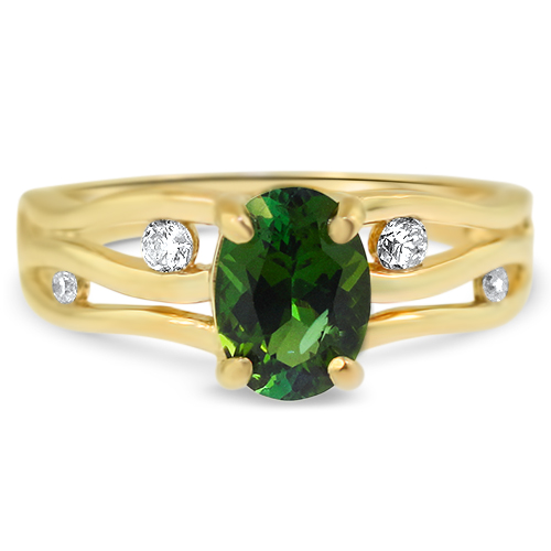 Maine Green Tourmaline Ring