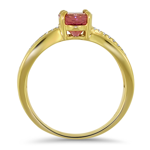 Pink Tourmaline Ring Profile