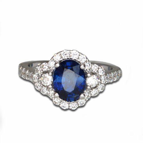 Sapphire Ring white gold