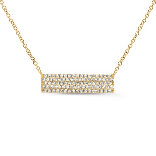 diamond bar necklace