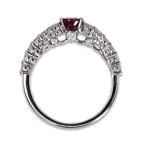 ruby and diamond ring profile